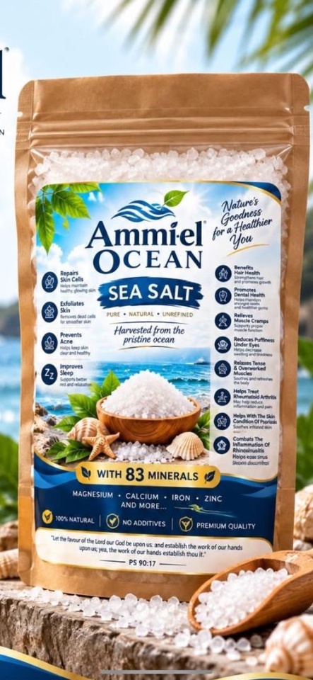 Ammi-el Ocean Sea Salt – 100% Natural, Mineral-Rich Premium Sea Salt - 2