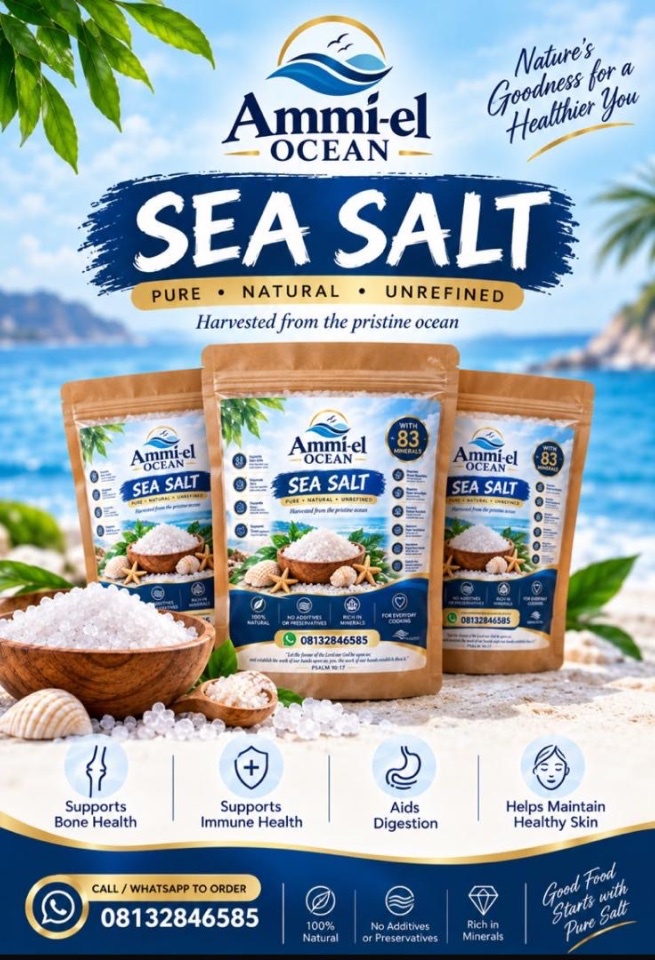 Ammi-el Ocean Sea Salt – 100% Natural, Mineral-Rich Premium Sea Salt - 3