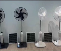 Smart, rechargeable, solar fan